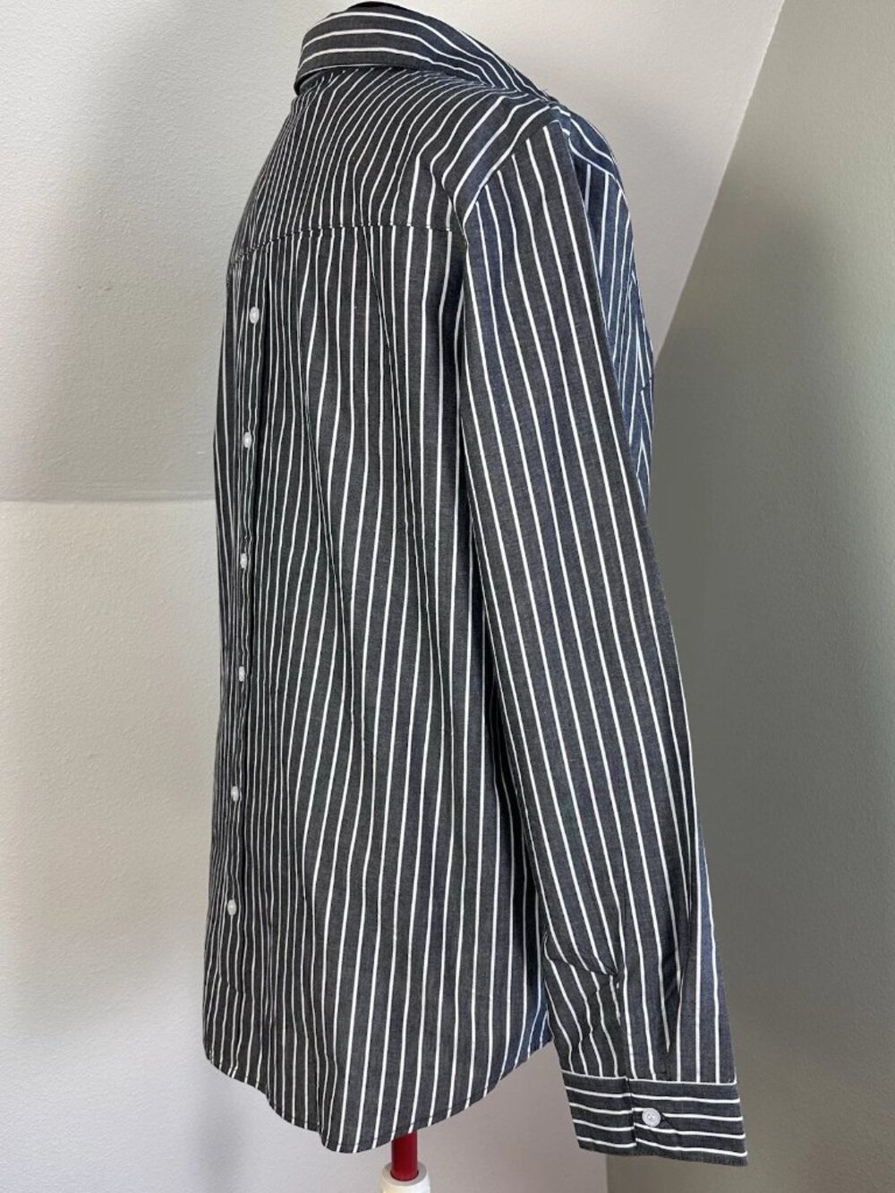 NWT Paintcolors Striped Button Down Shirt Womens XXL 100% Cotton Academia Preppy
